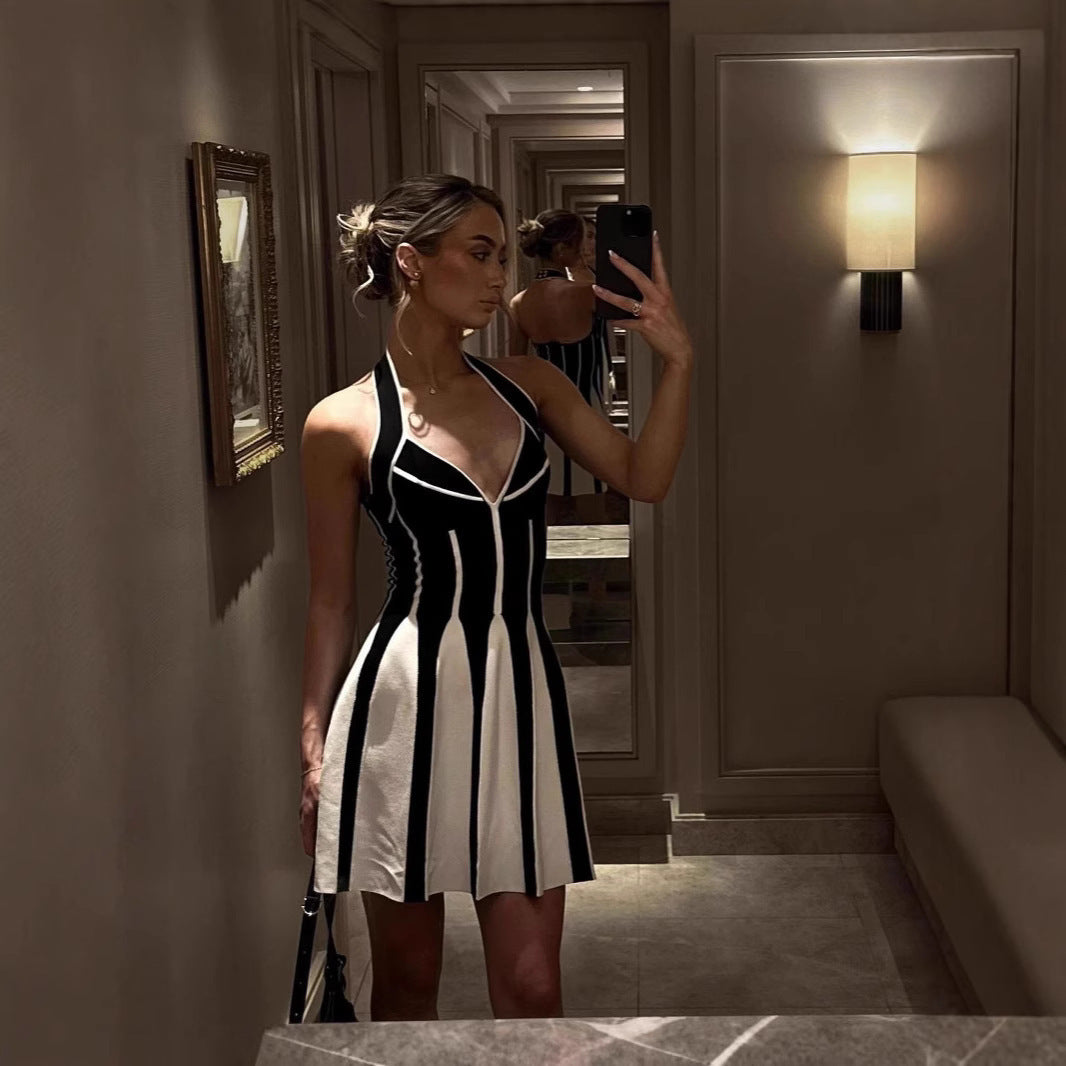 Black And White Stripes Dress