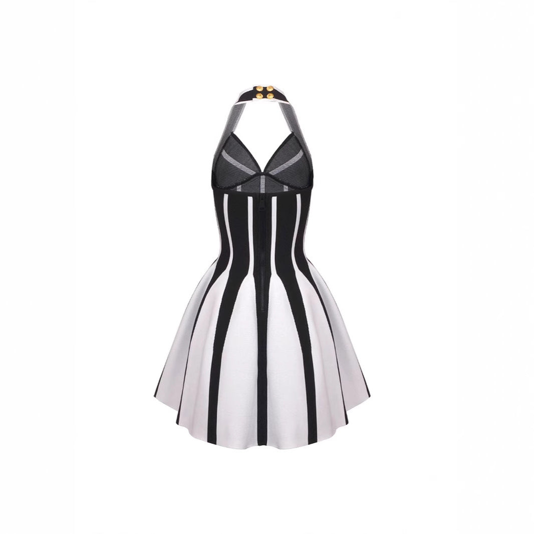Black And White Stripes Dress