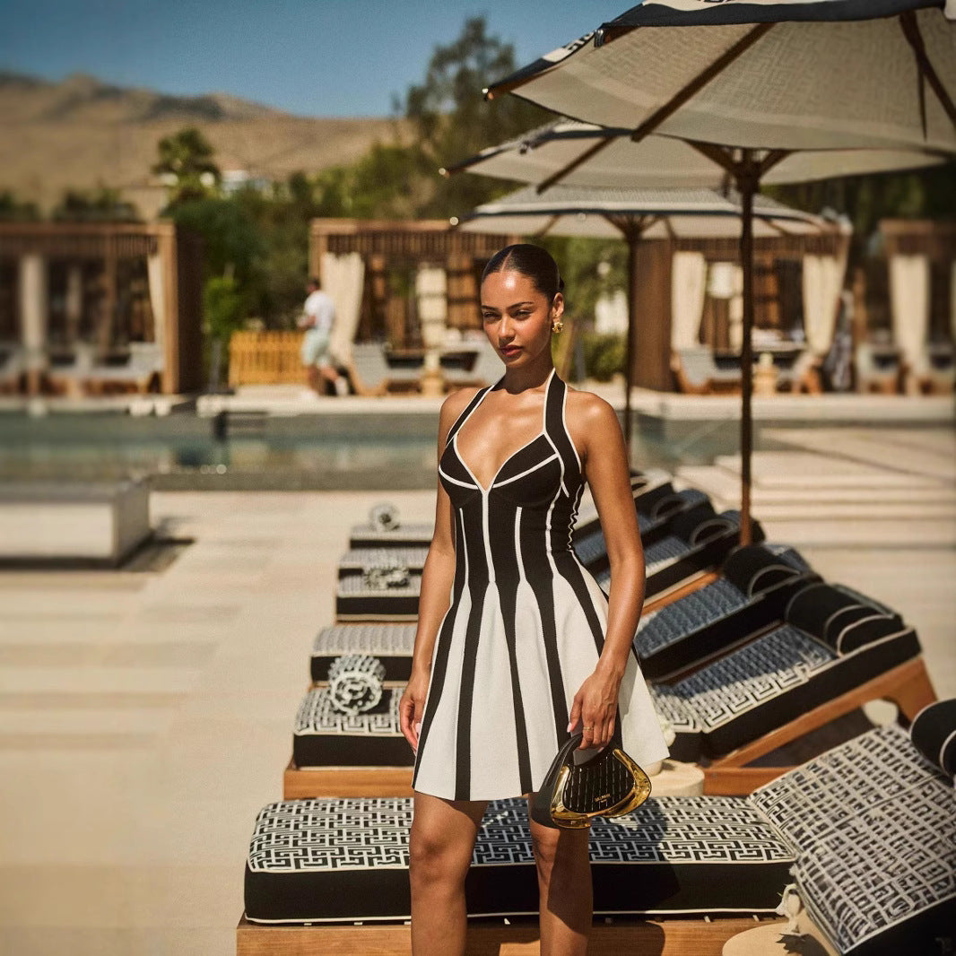 Black And White Stripes Dress