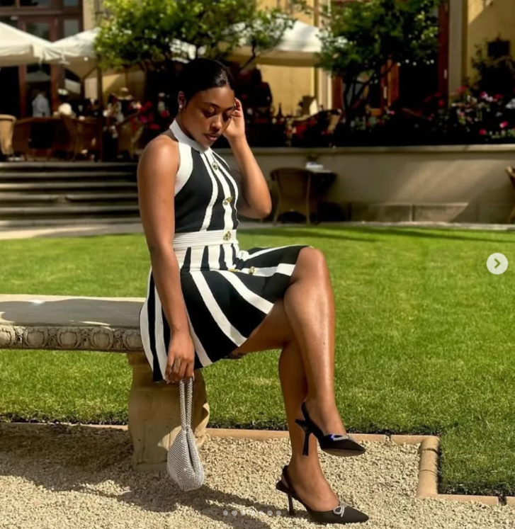 Black And White Stripes Dress